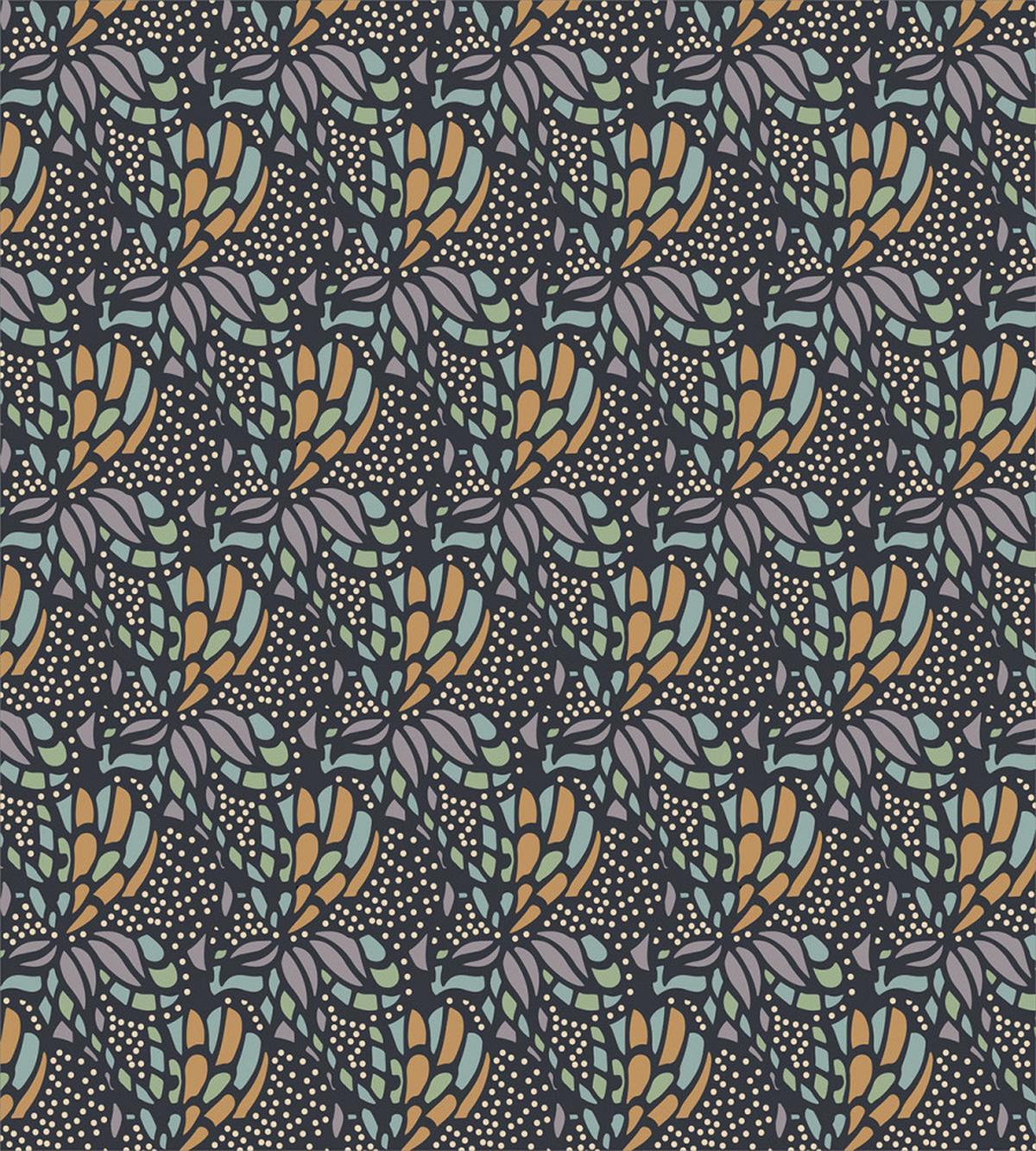 Dots and Flourish Shapes — Pattern