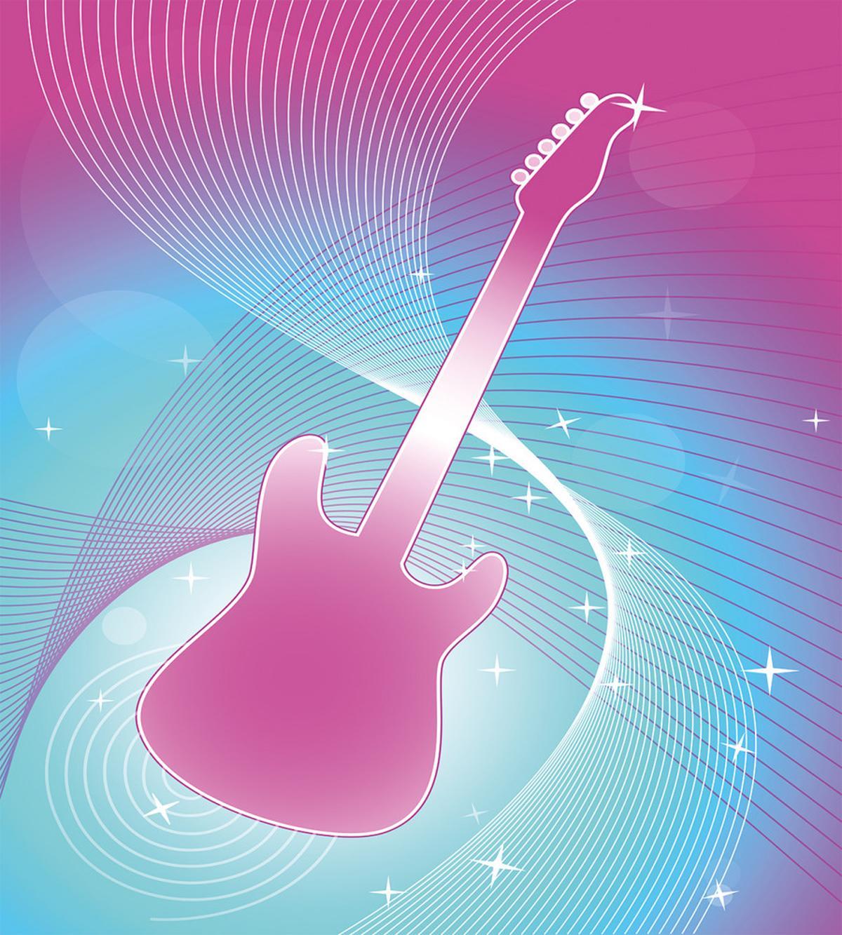 Guitar Music Vibrant — Pattern