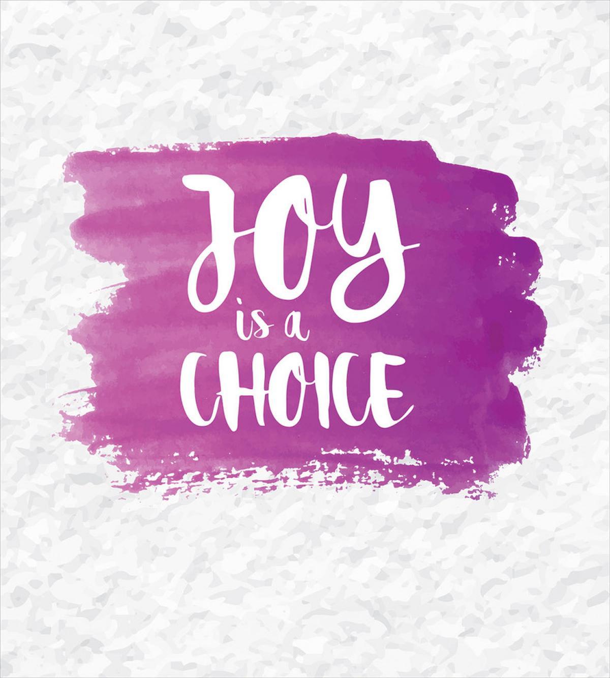 Joy is a Choice Words Art — Pattern