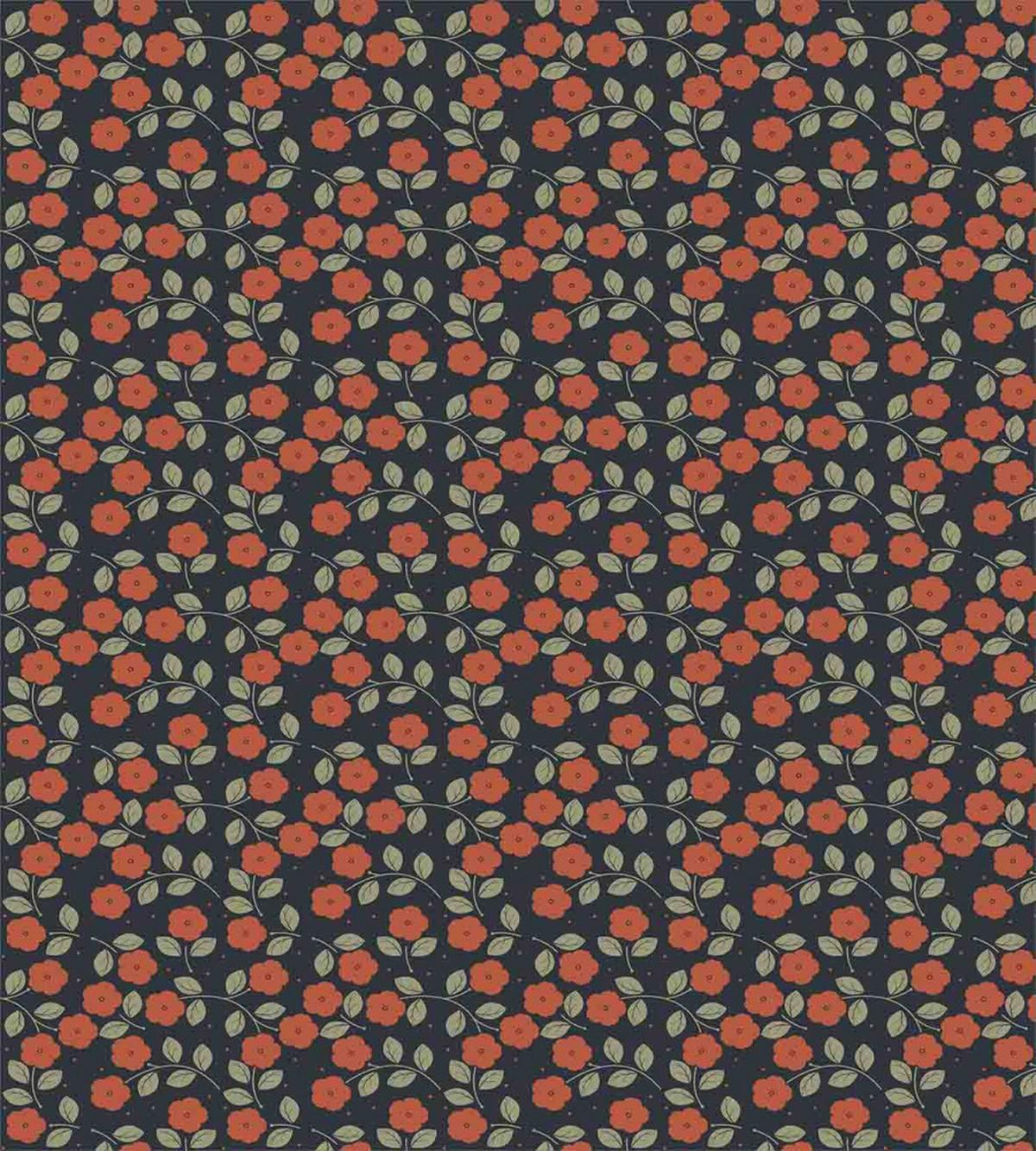 Flower Dark Toned Dots — Pattern