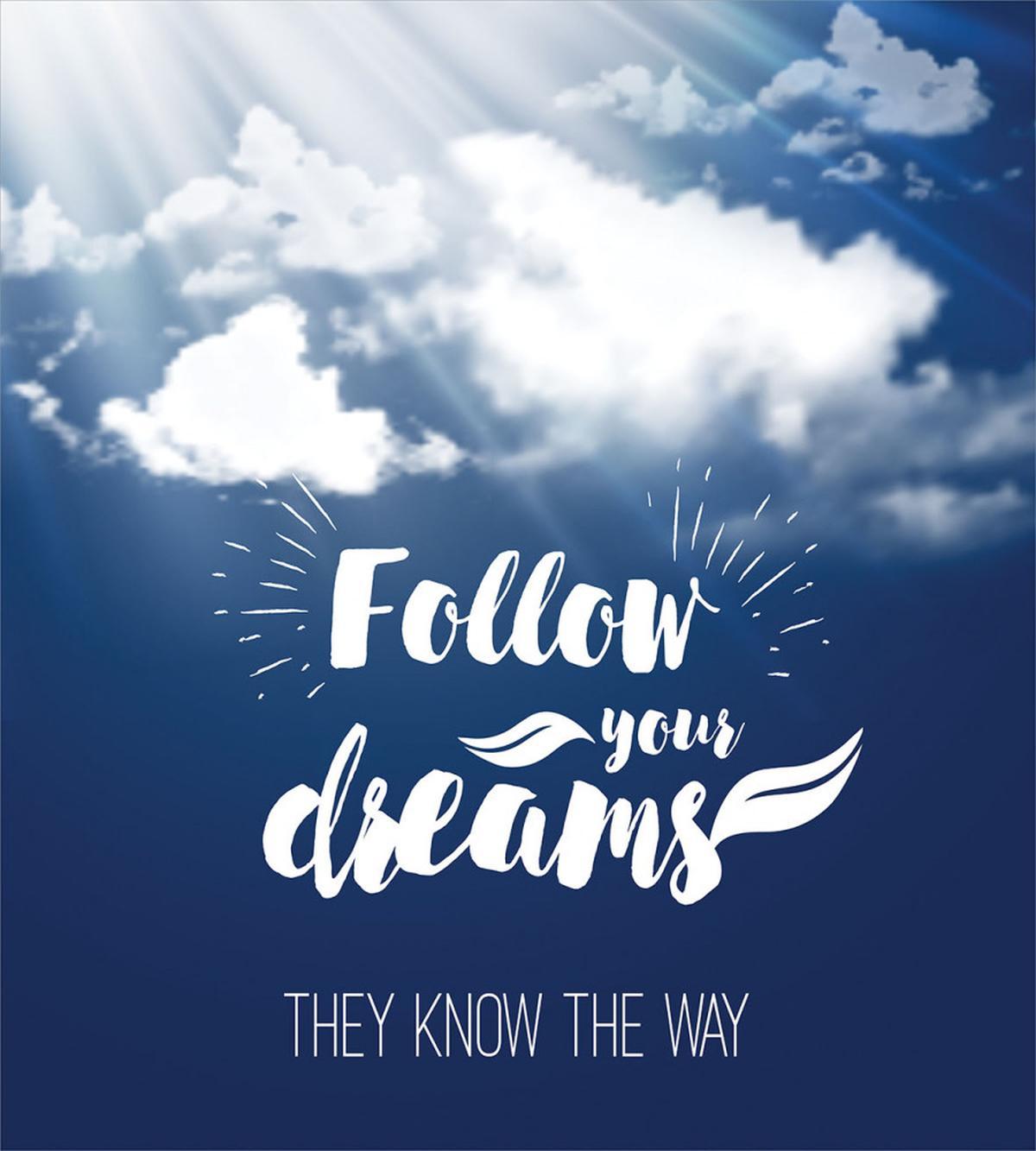 Follow Your Dreams Clouds — Pattern