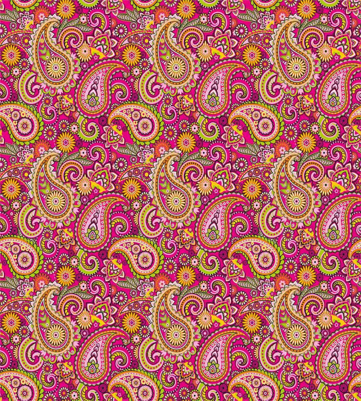 Vivid Flowers and Dots — Pattern