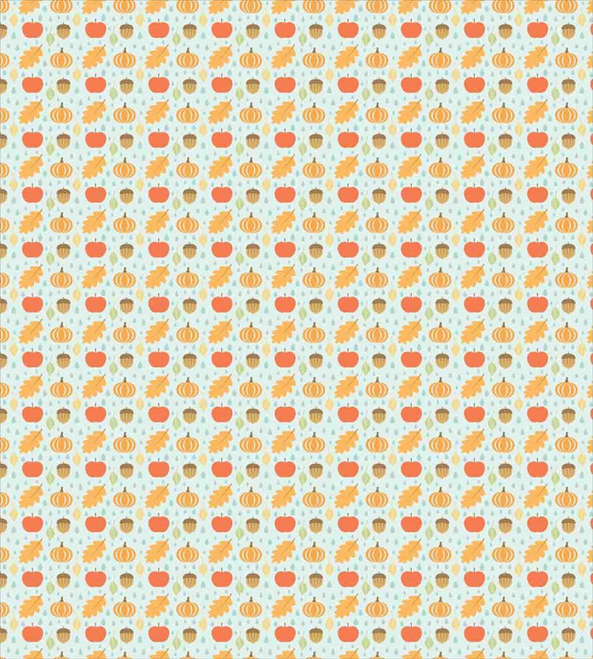 Doodle Leaf Pumpkin Apple — Pattern