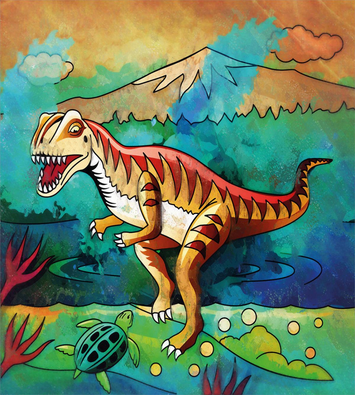 Colorful Velociraptor — Pattern