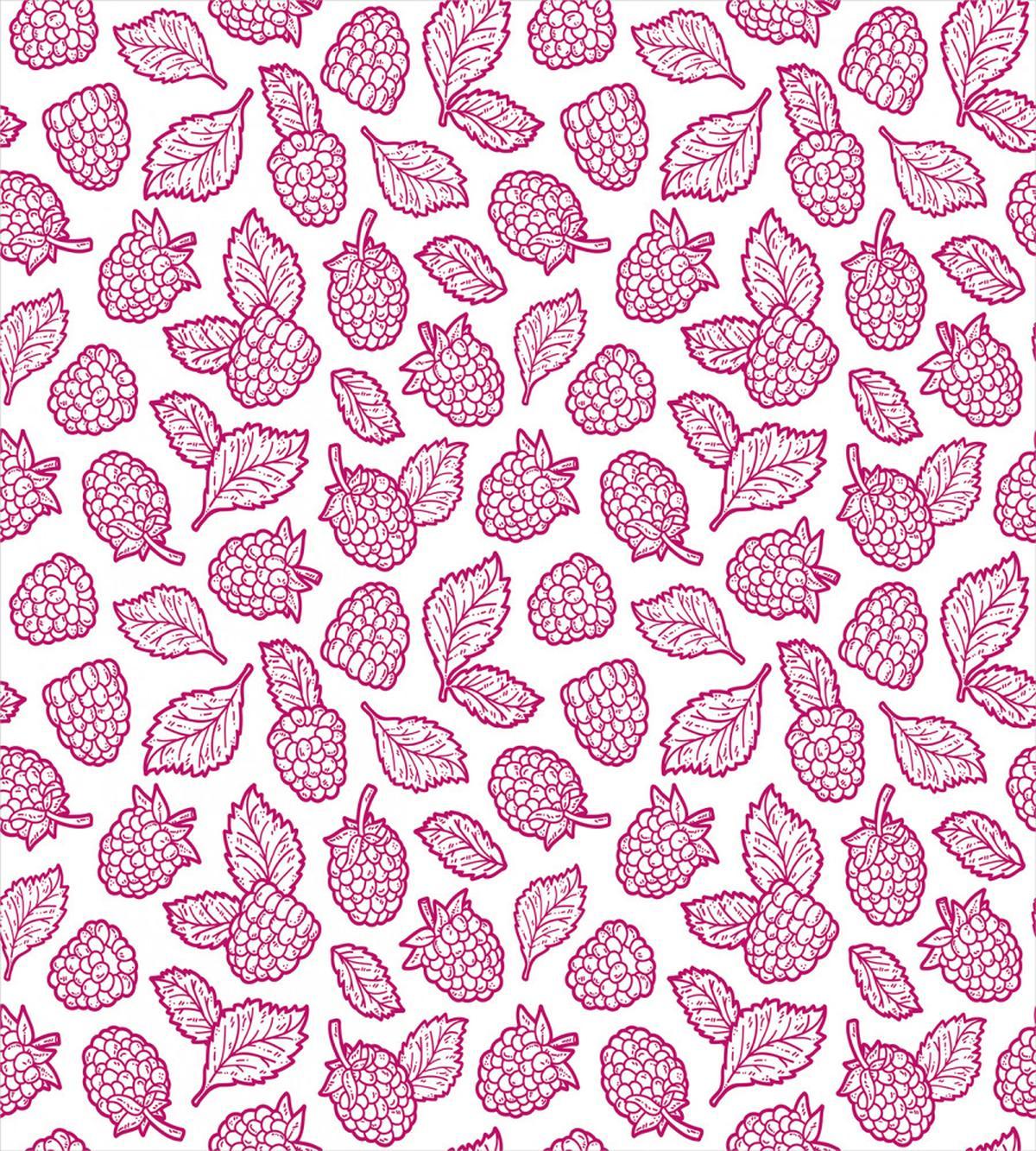 Doodle Style Raspberry — Pattern