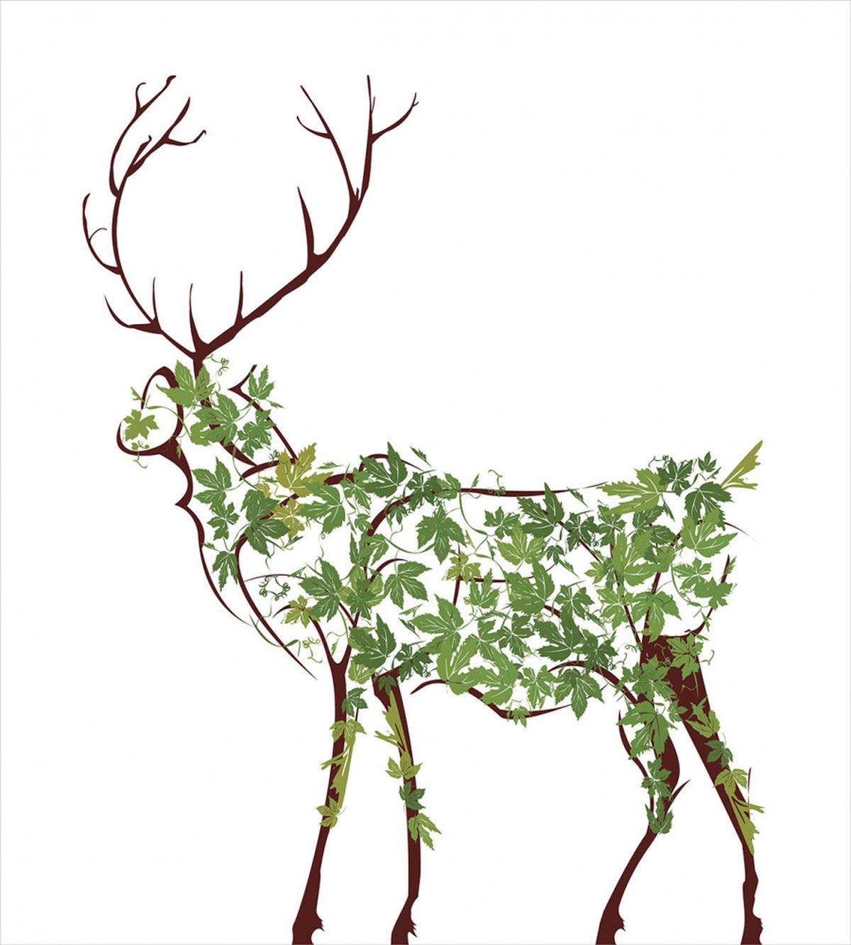 Garden Deer Celebration — Pattern