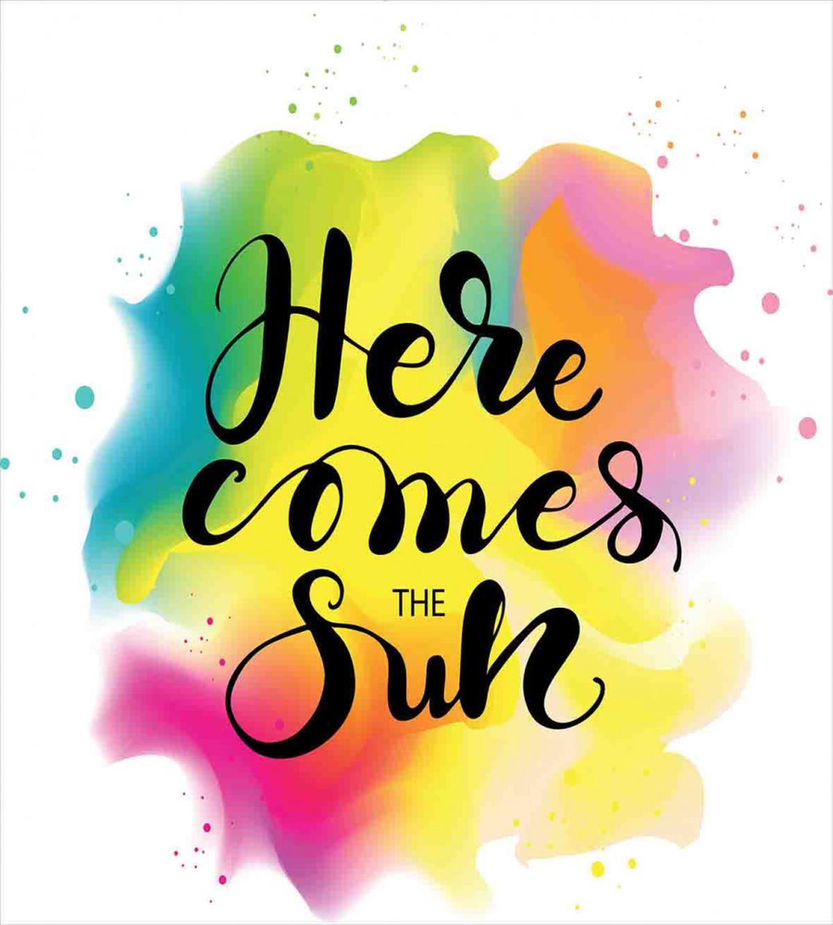 Here Comes Sun Text — Pattern