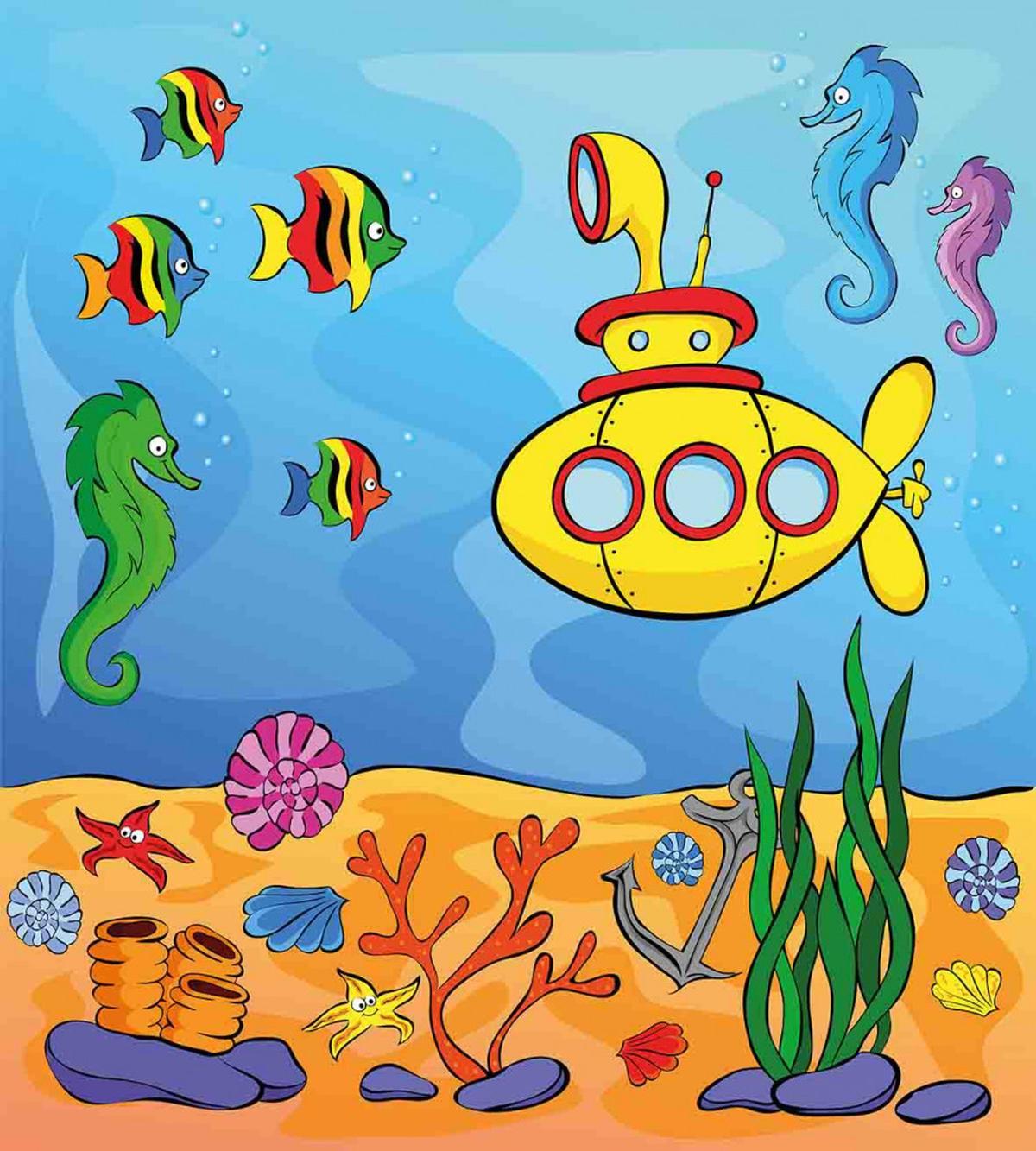 Submarine Seahorse — Pattern