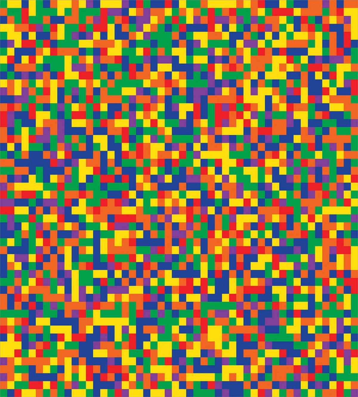 Vivid Motley Pixel — Pattern