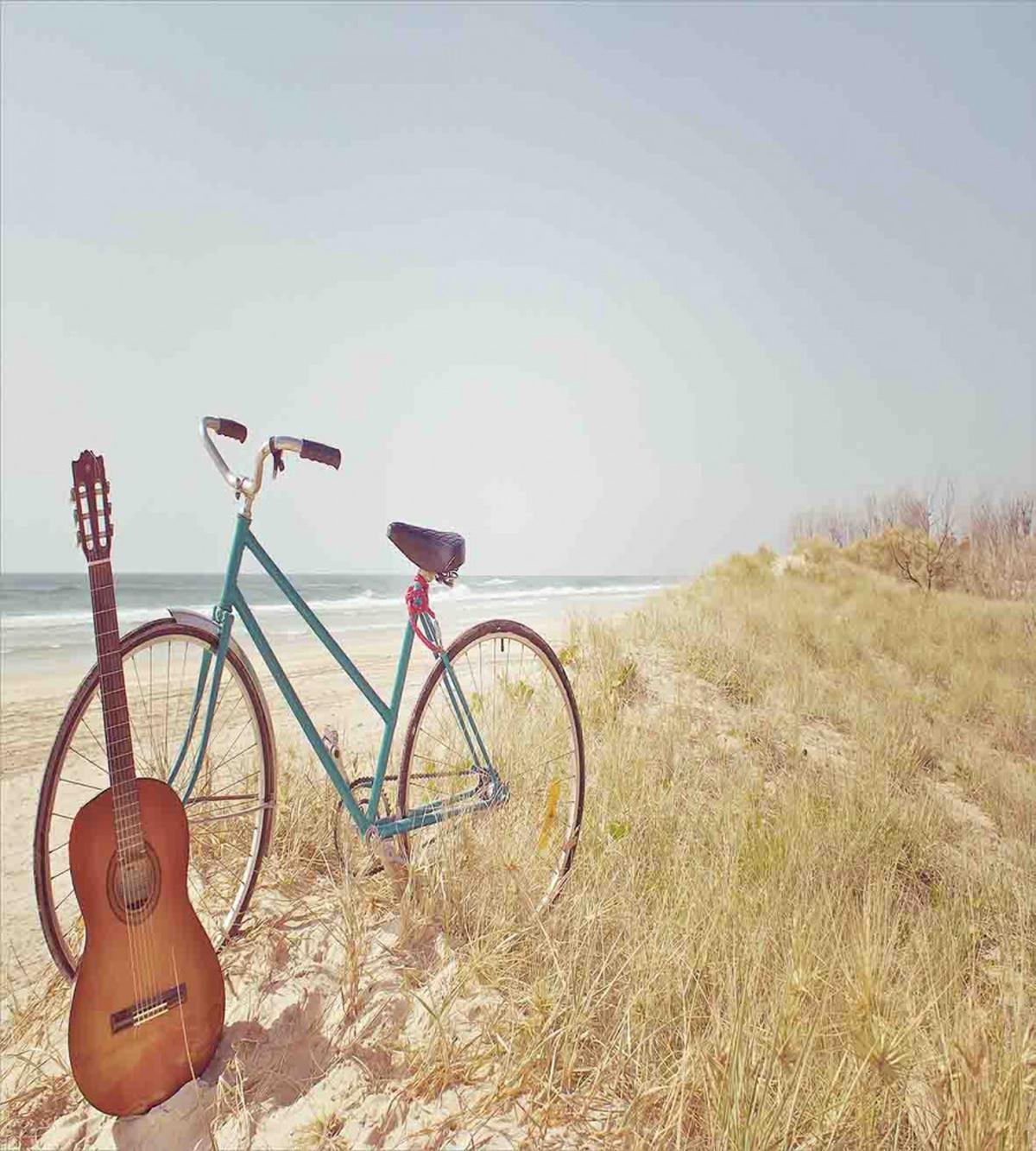 Old Vintage Guitar Beach — Pattern