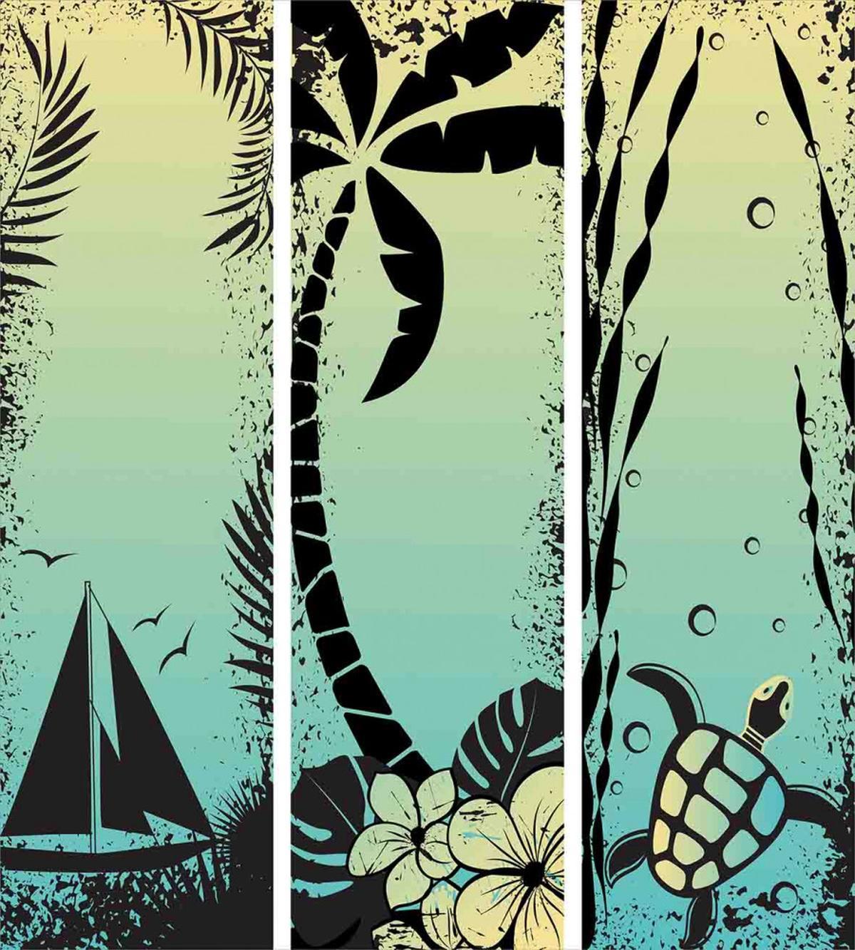 Grunge Tropical Land — Pattern