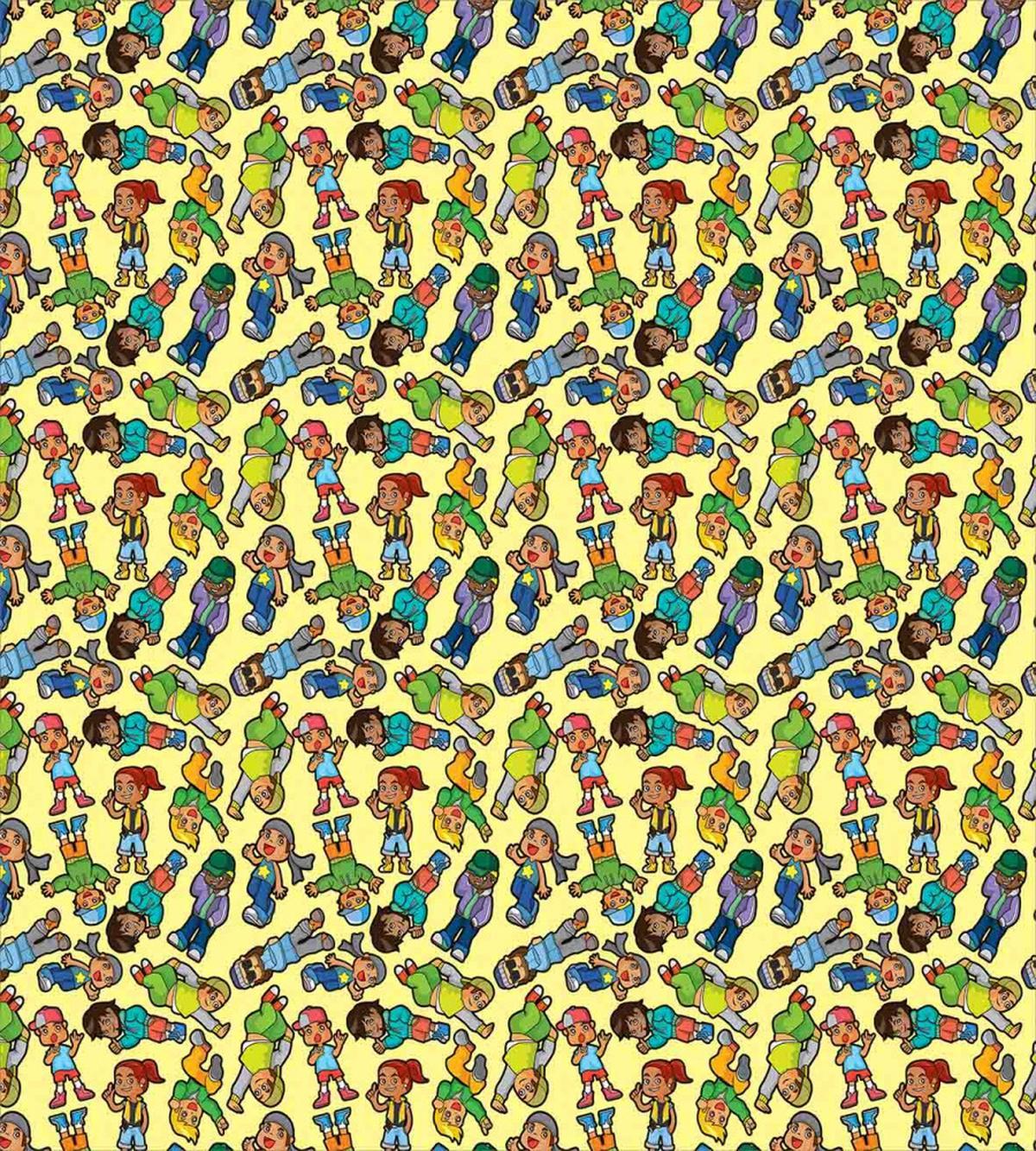 Cartoon Boys and Girls — Pattern