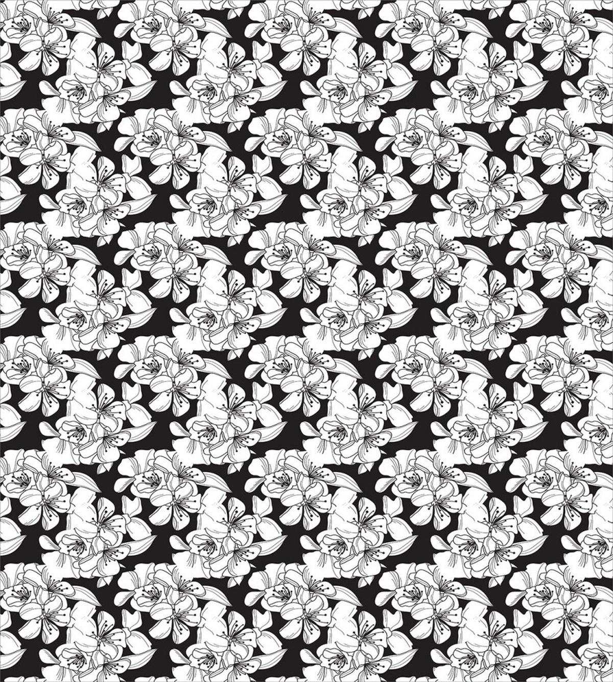 Vintage Style Cherry Flowers — Pattern