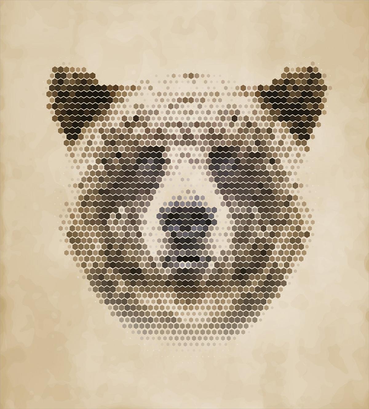 Dotted Animal Head Modern — Pattern