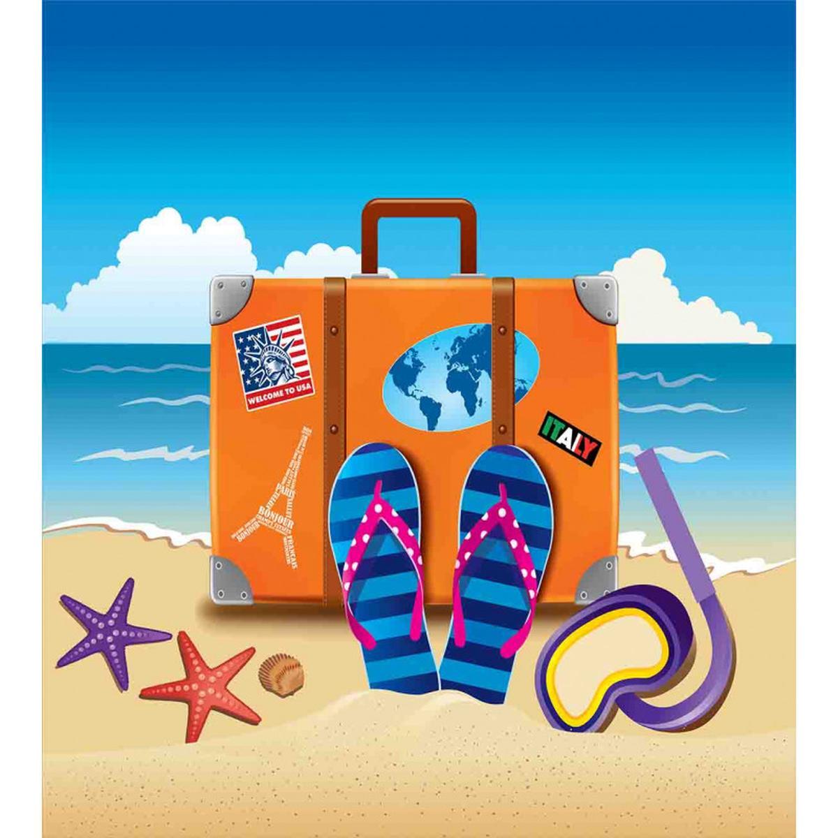 3D Travel Suitcase — Pattern