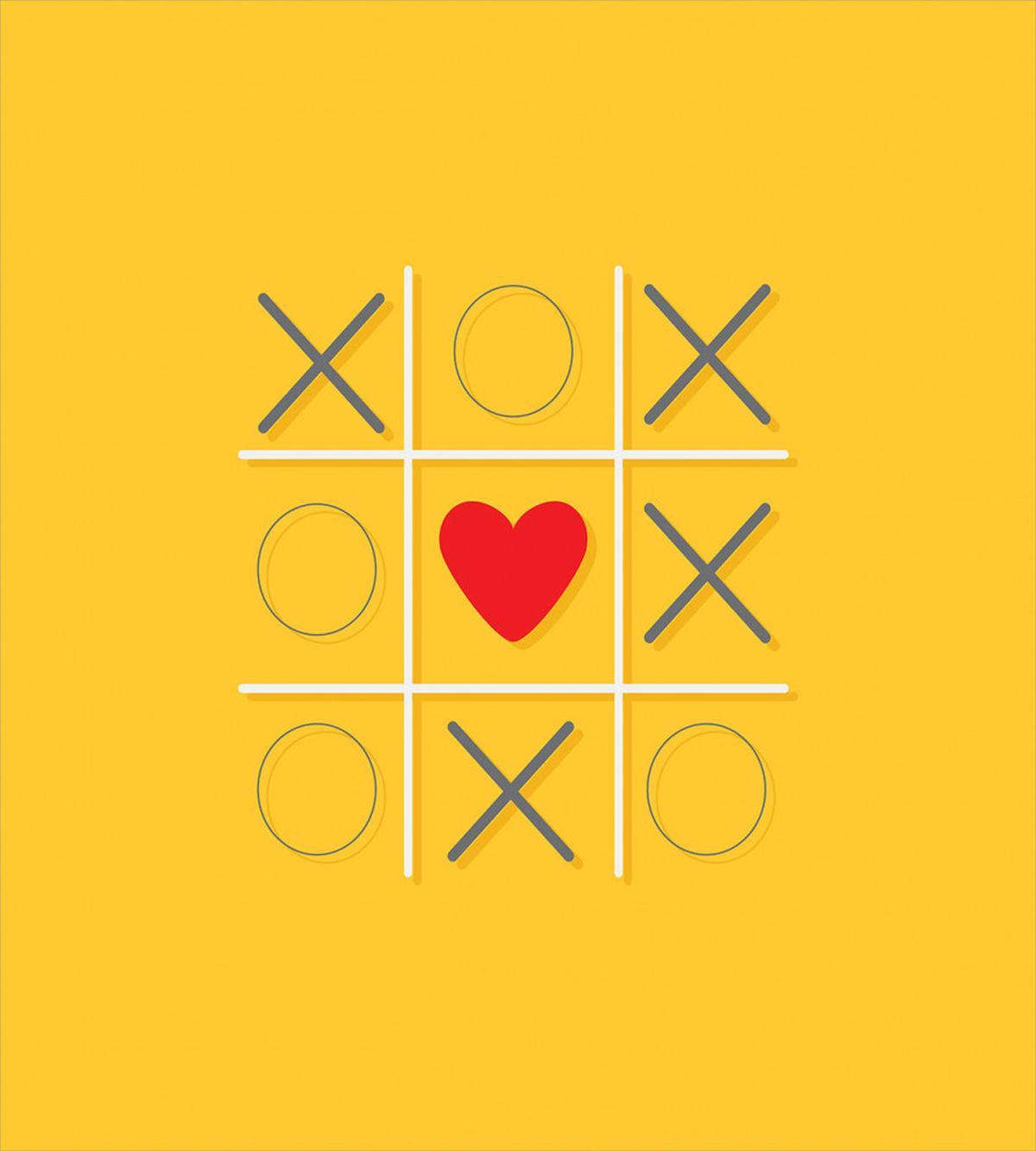 Tic Tac Toe Inspired Love Win — Pattern
