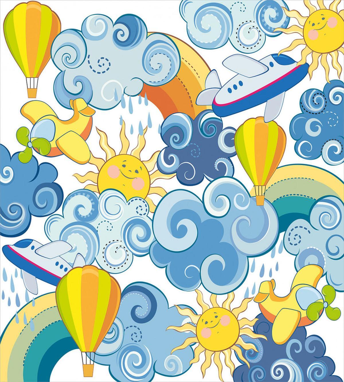 Sun Airplanes and Balloons — Pattern