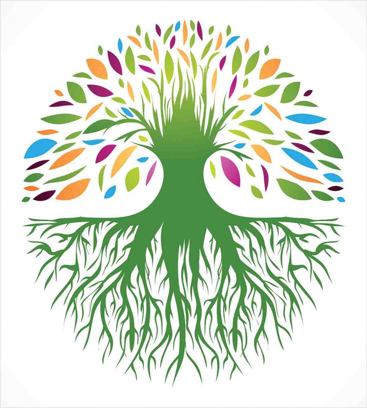Colorful Tree Art — Pattern