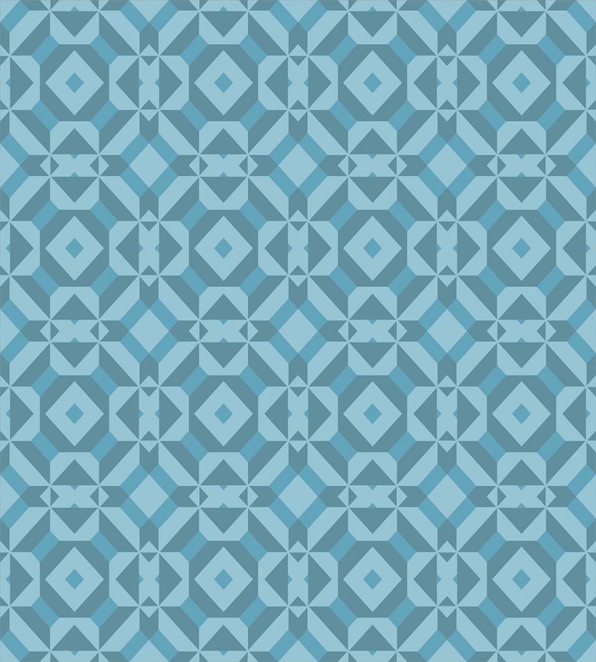 Geometric Vintage Lattice Grid — Pattern