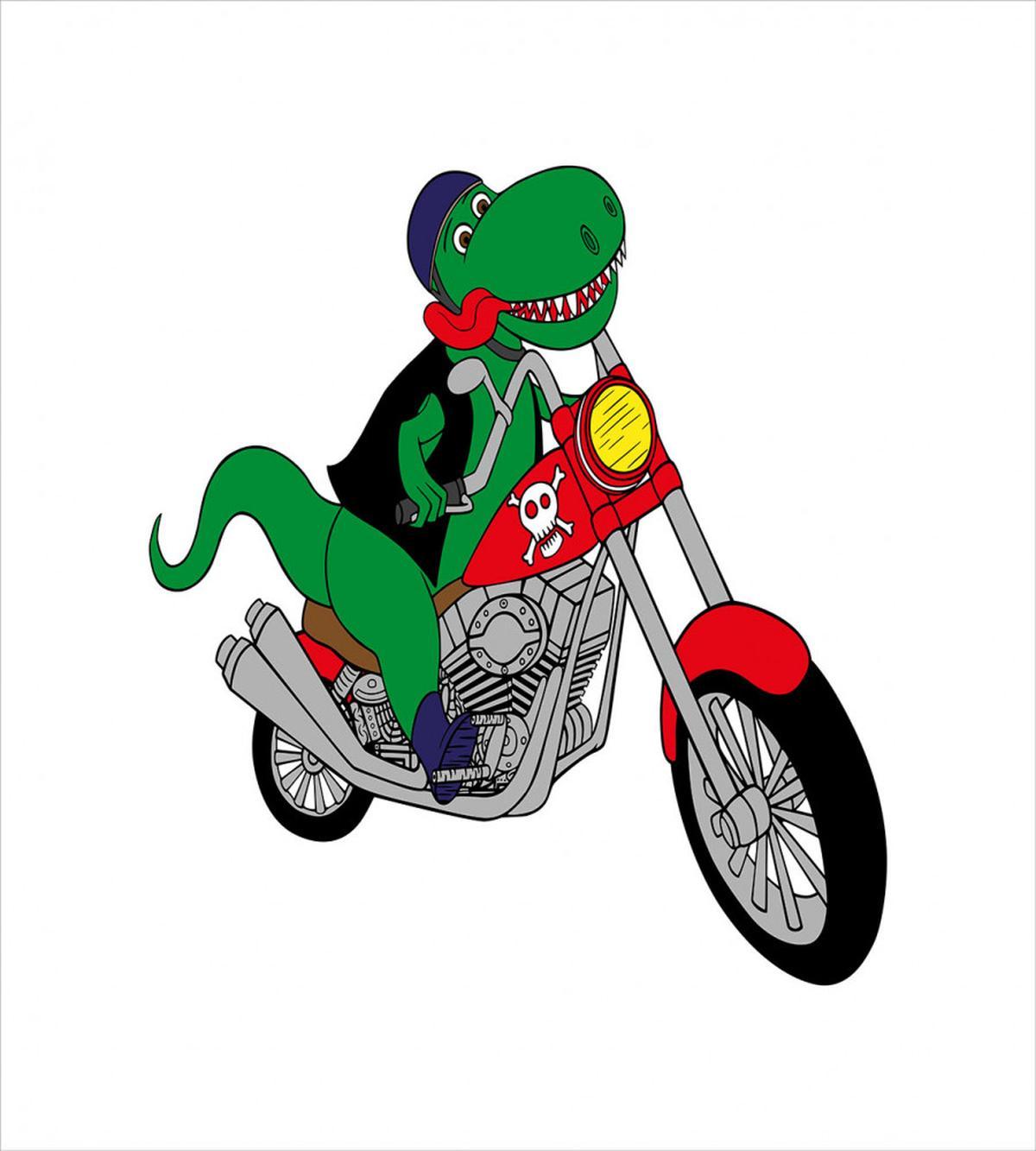 Funny Rider T-rex — Pattern