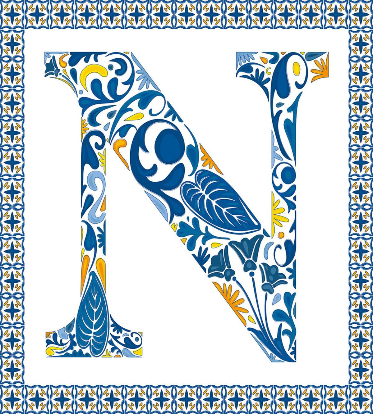Floral Vintage Azulejo — Pattern