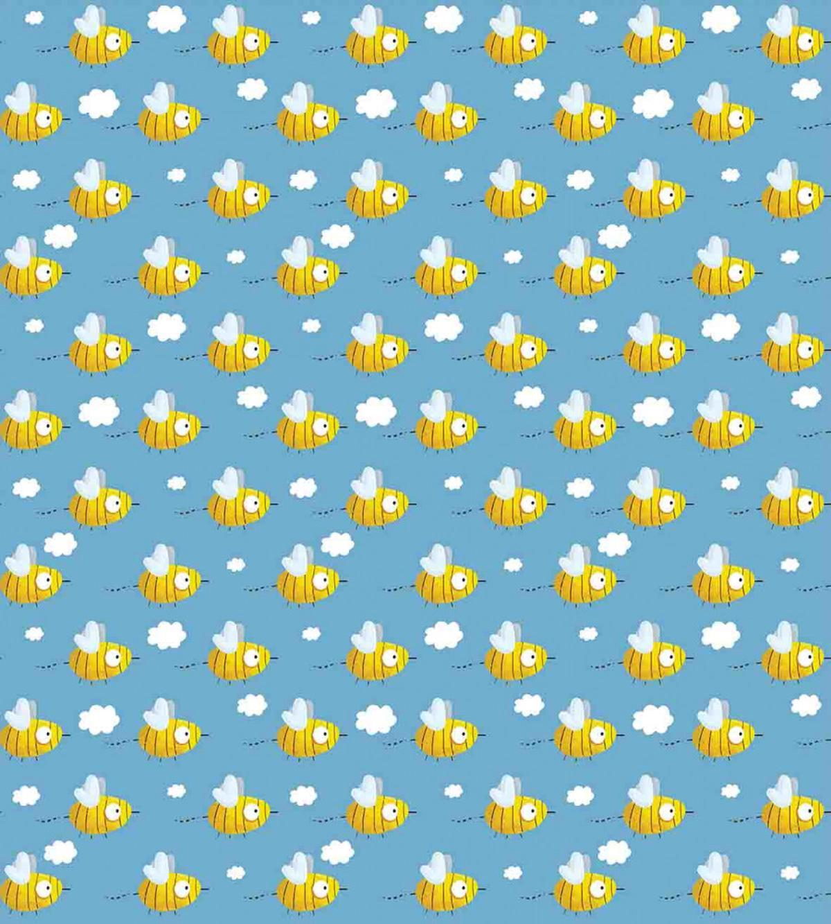 Bees Wings Big Eyes Doodle — Pattern