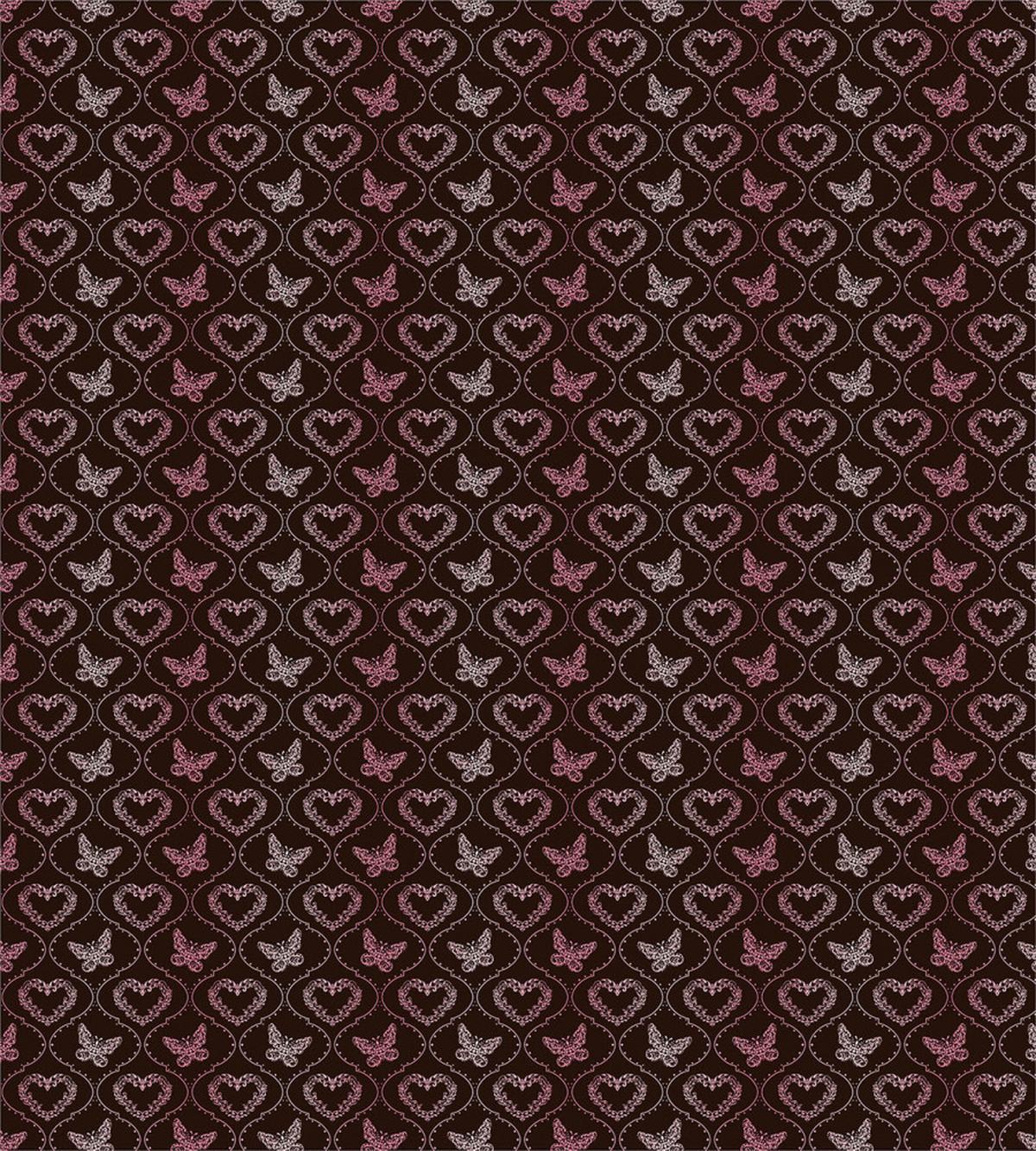 Butterfly Hearts Floral — Pattern