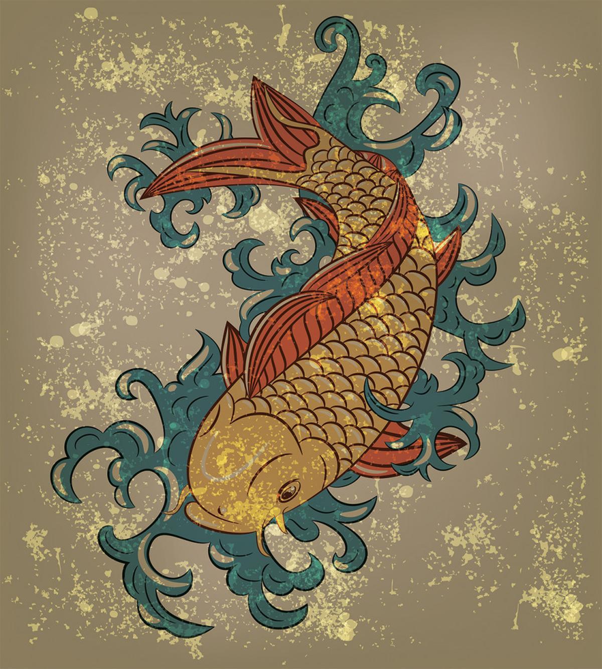 Koi Fish Art — Pattern