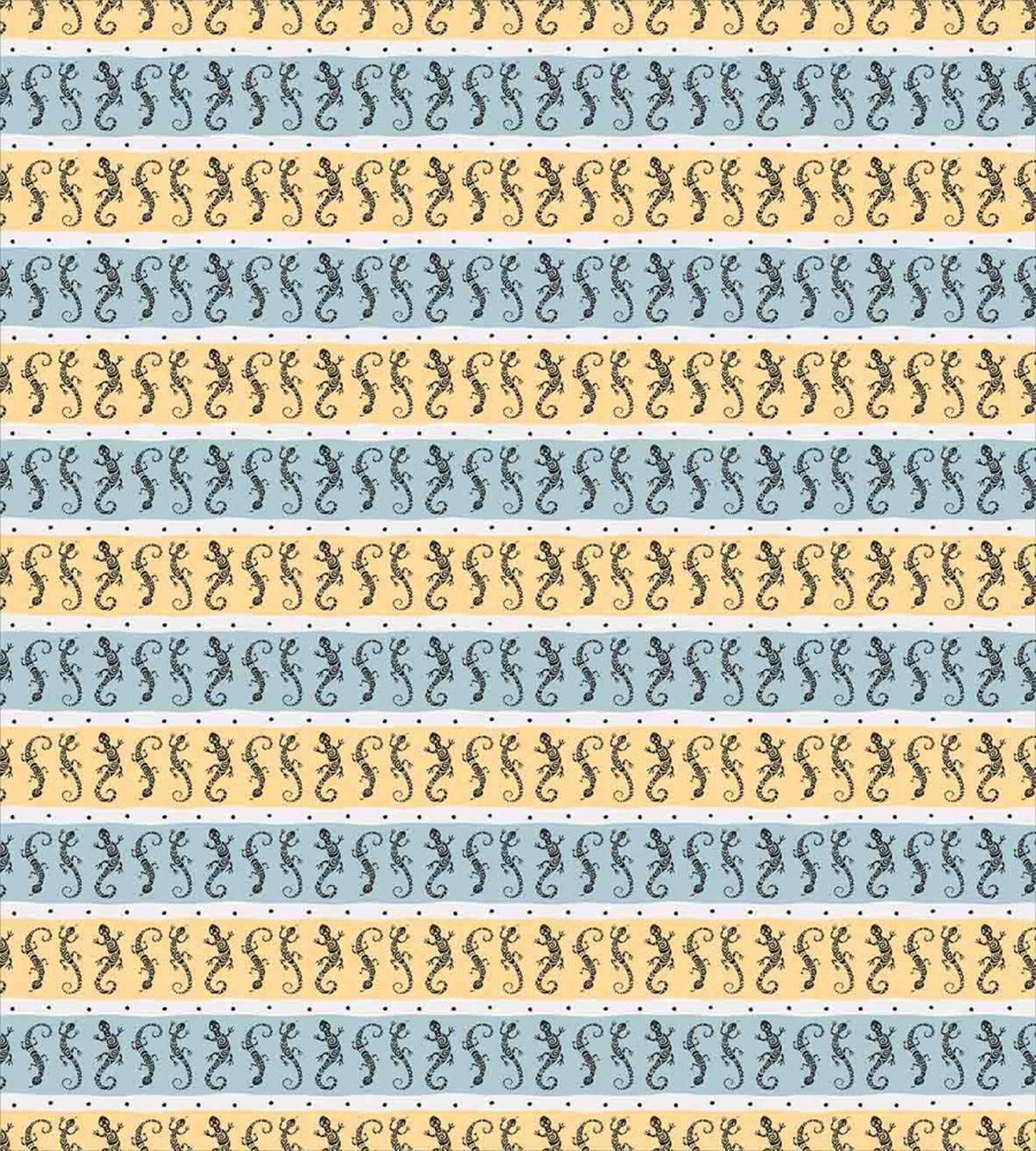 Lizards with Swirls Dots — Pattern