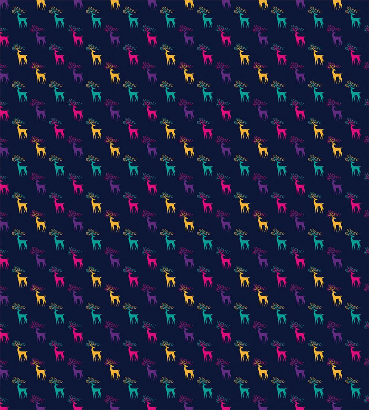 Colorful Abstract Elk — Pattern