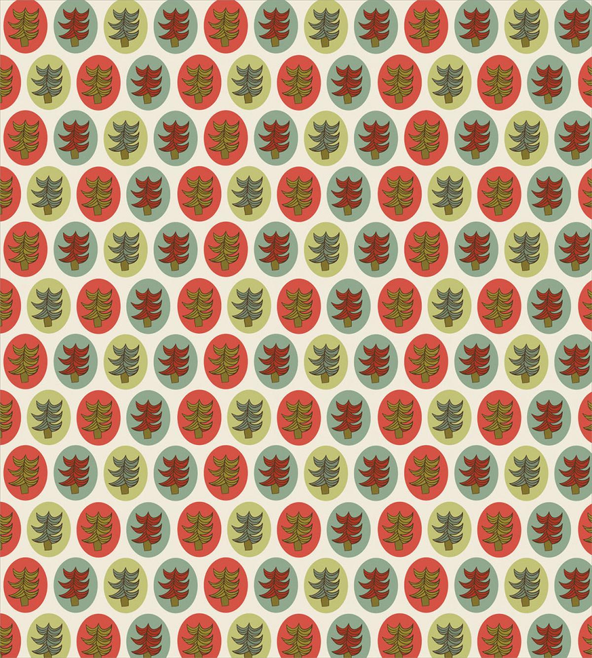 Abstract Spruces Xmas — Pattern