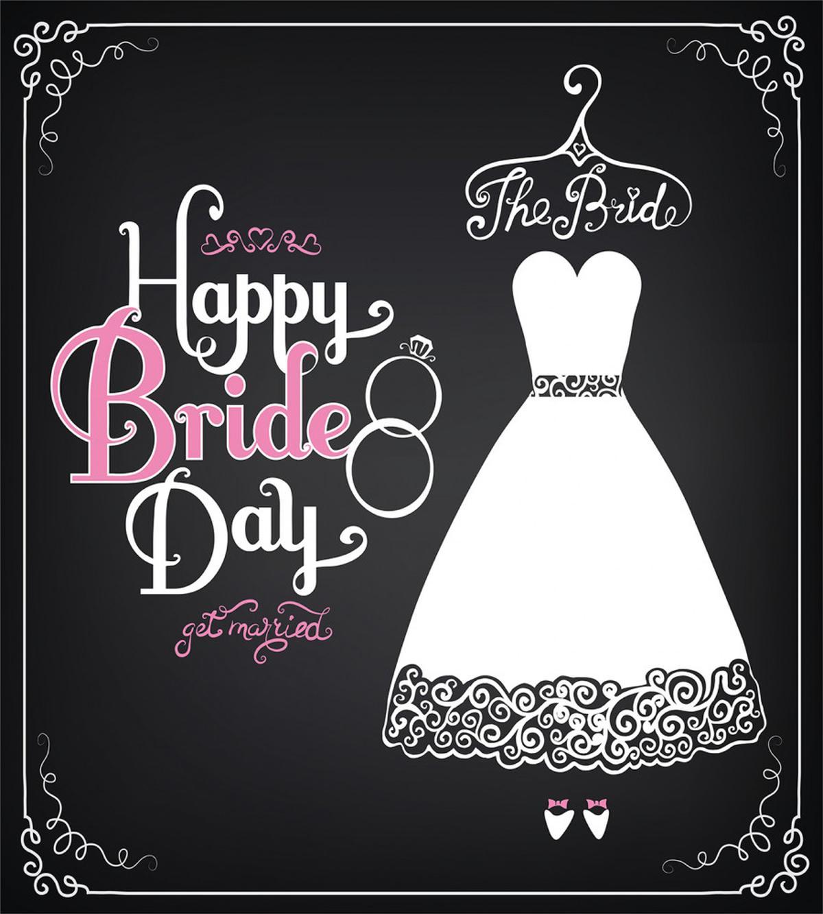 Happy Bride Day Words — Pattern