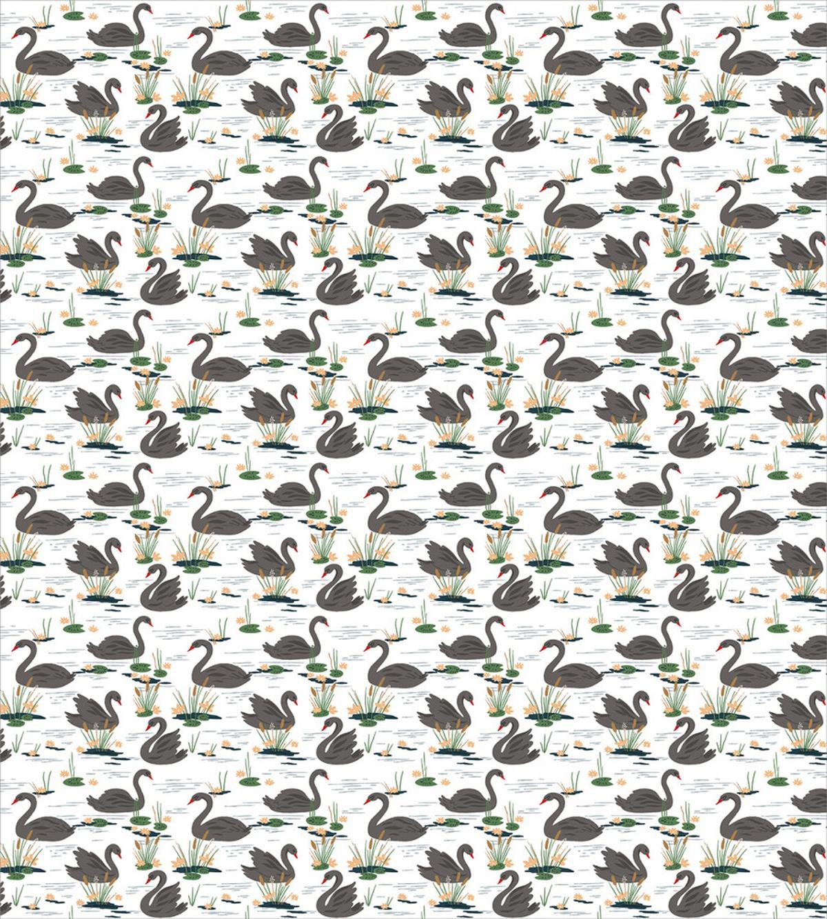 Lake with Plants Animals — Pattern