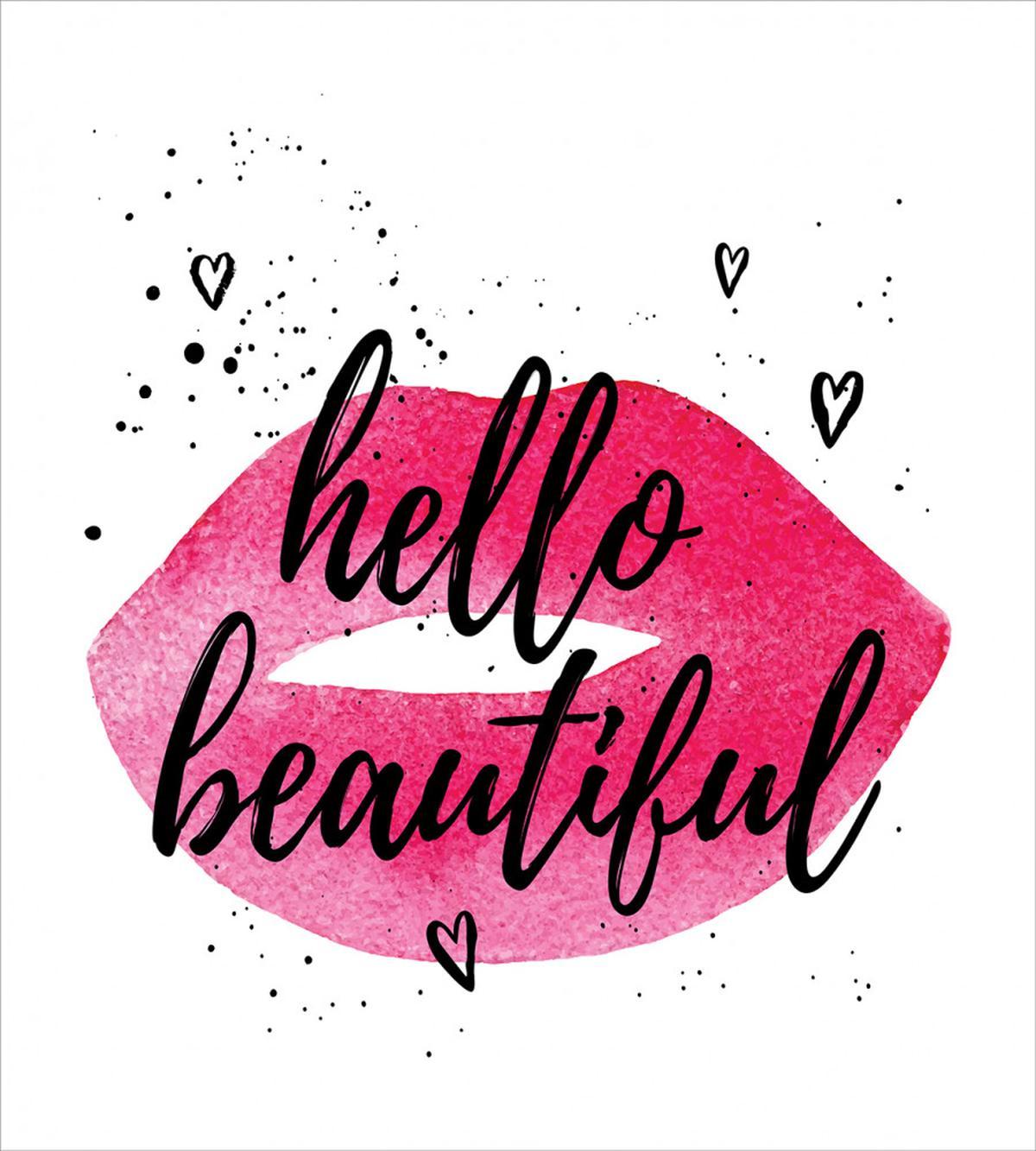 Lip Shape Phrase of Love — Pattern