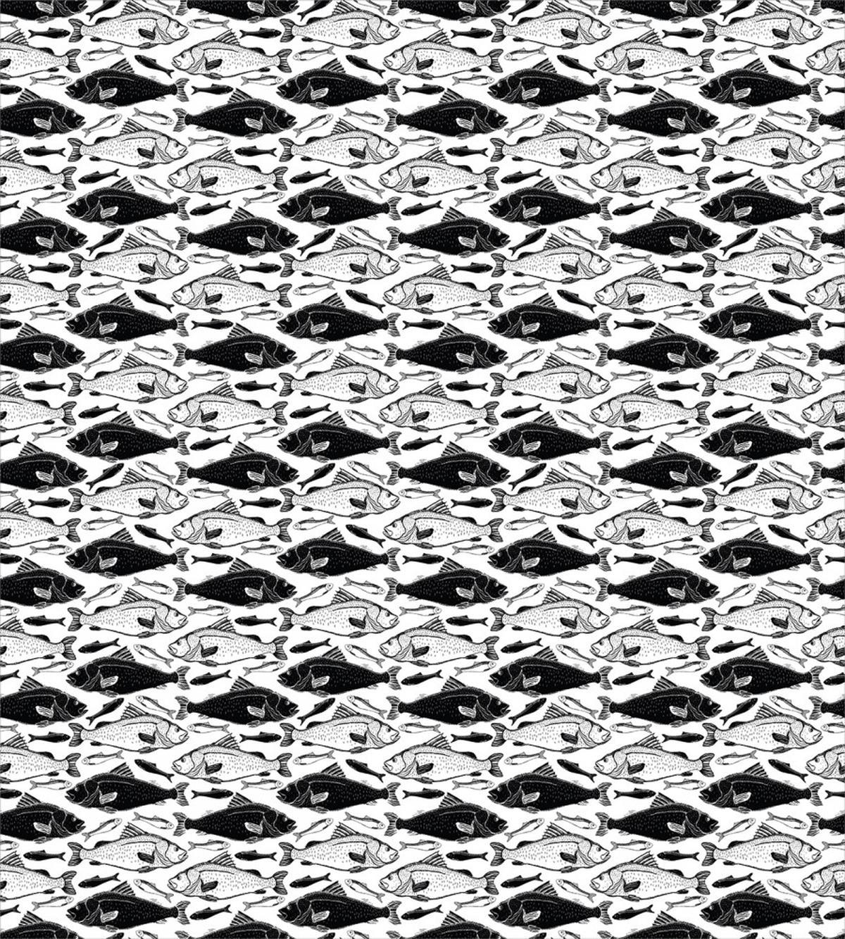 Dotted Fish Retro Fauna — Pattern