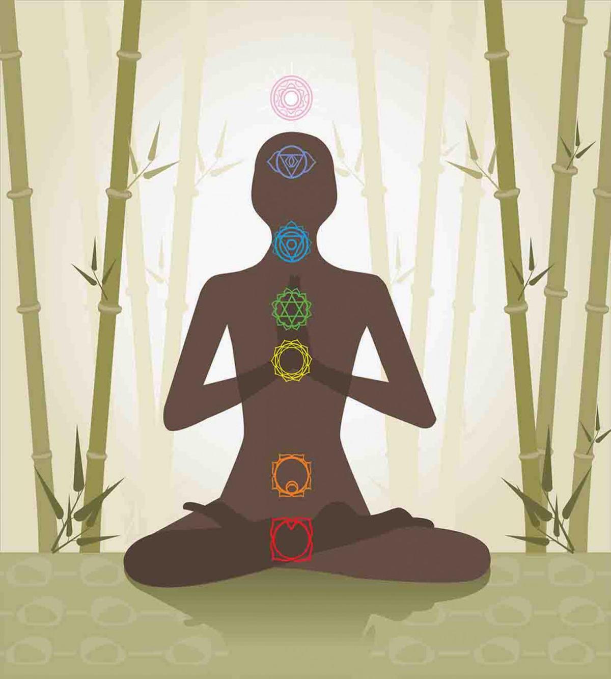 Yoga in Bamboo Stems — Pattern
