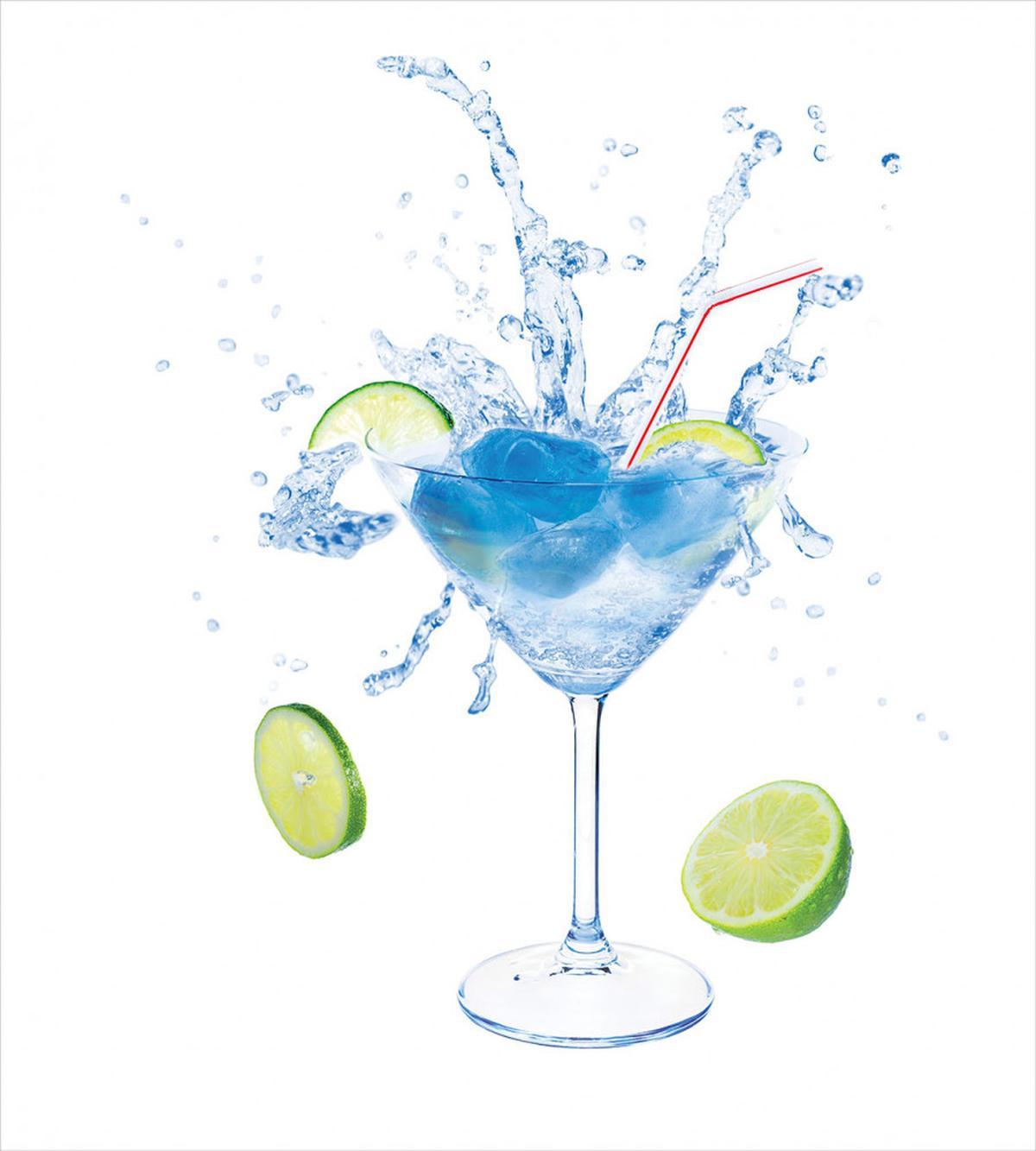 Martini Splashing Lime — Pattern