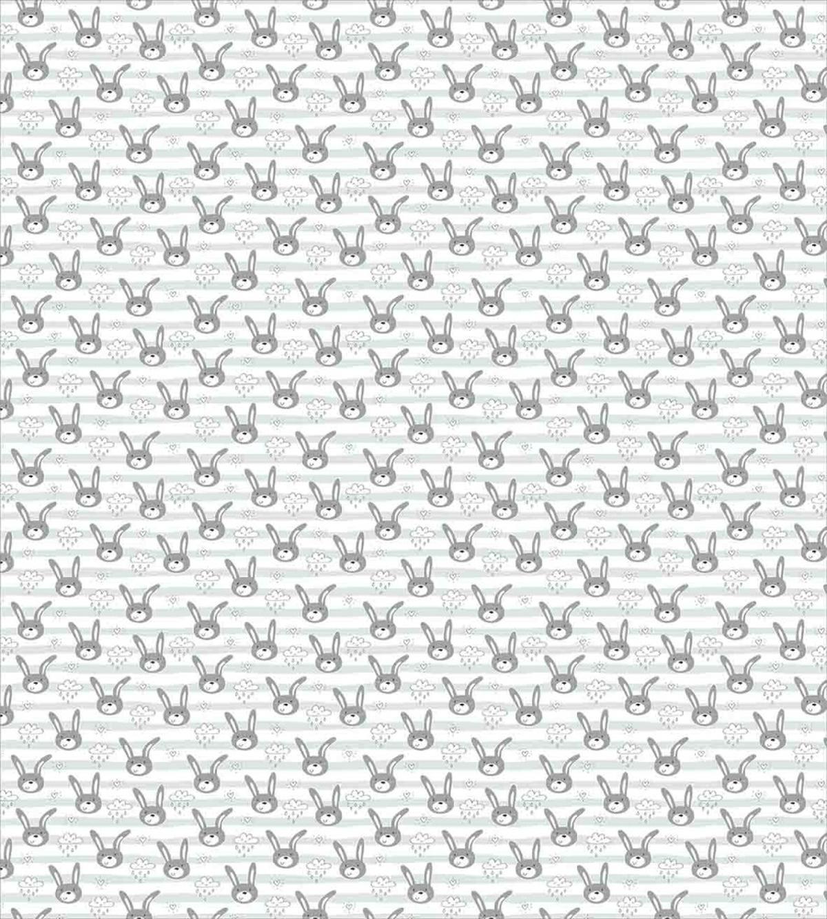 Bunnies and Raining Clouds — Pattern