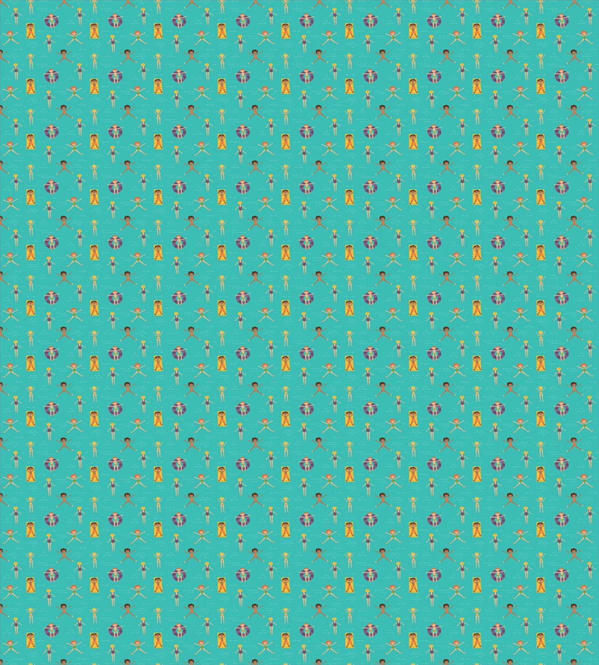 Children Laying on Water — Pattern