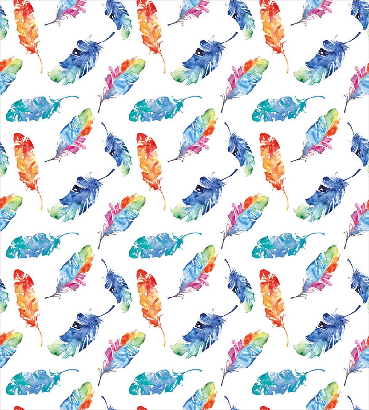 Watercolor Bird Feather — Pattern