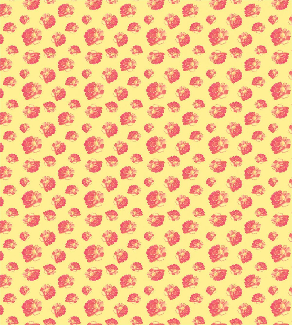 Vintage Theme Feminine Petals — Pattern
