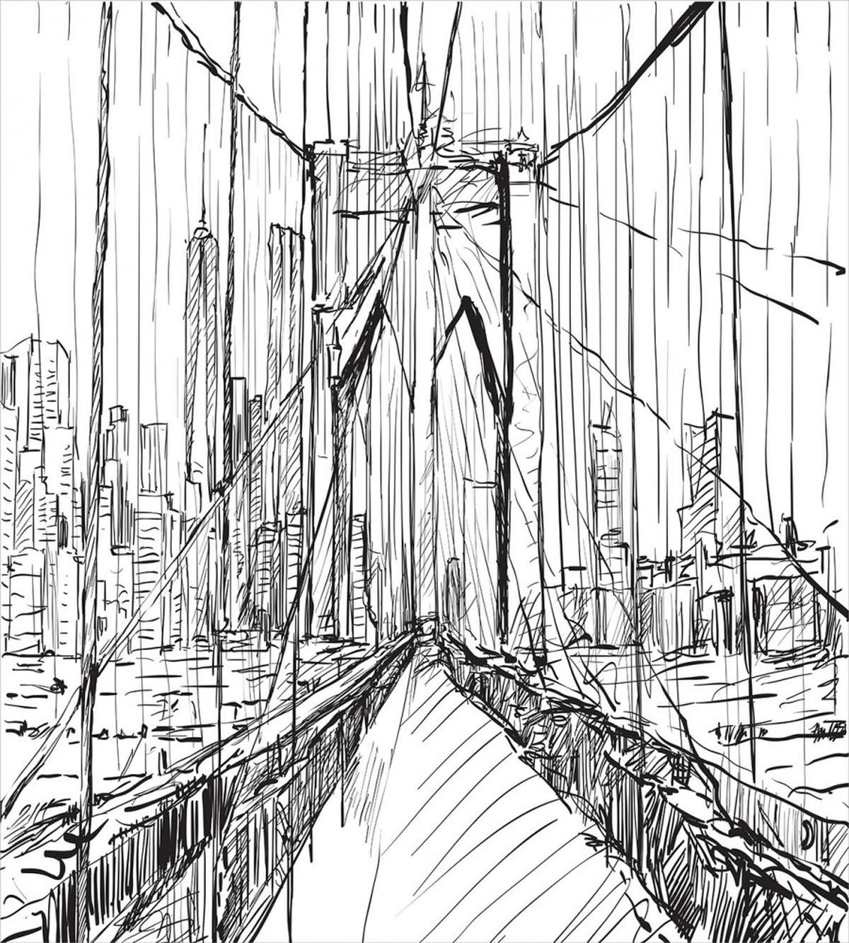 Creative Bridge Drawing — Pattern