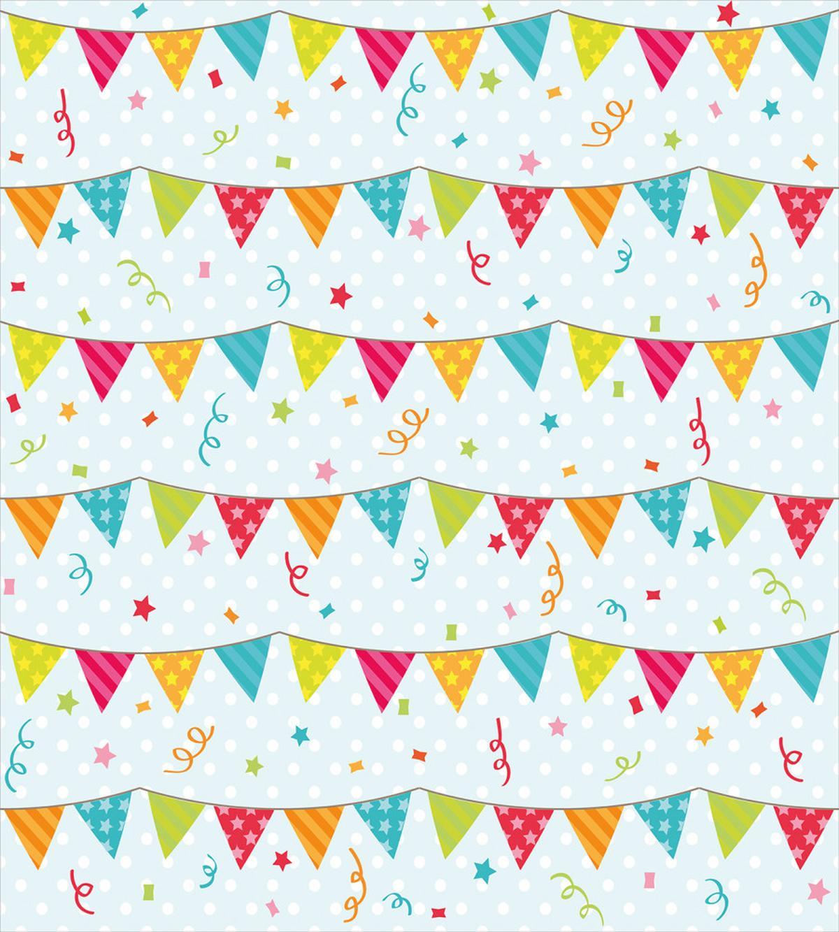 Birthday Party Flags Stars — Pattern
