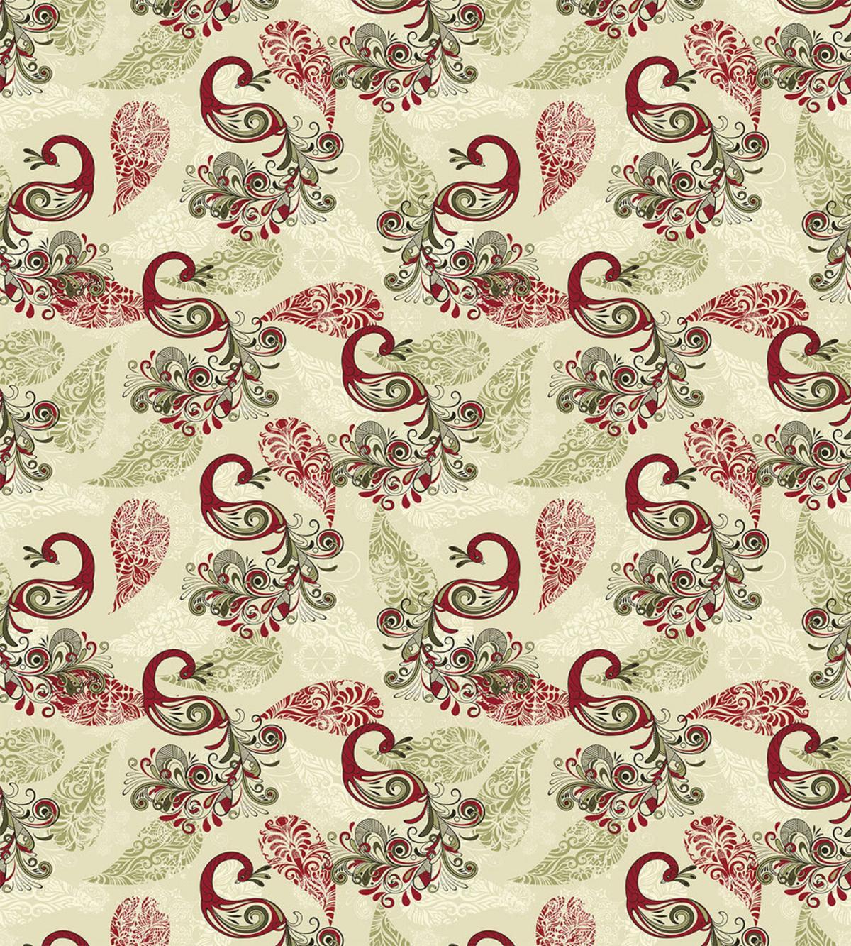 Peacocks and Snowflakes — Pattern