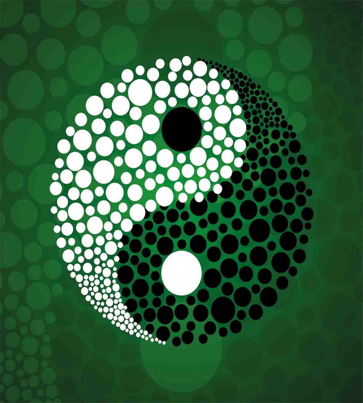 Ying Yang Green Harmony — Pattern