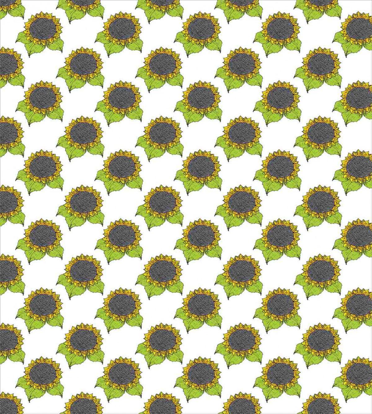 Spring Sunflower Sketch — Pattern