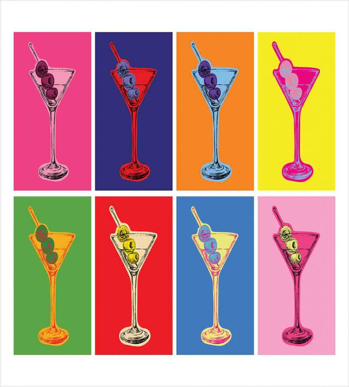 Colorful Martini Glass — Pattern
