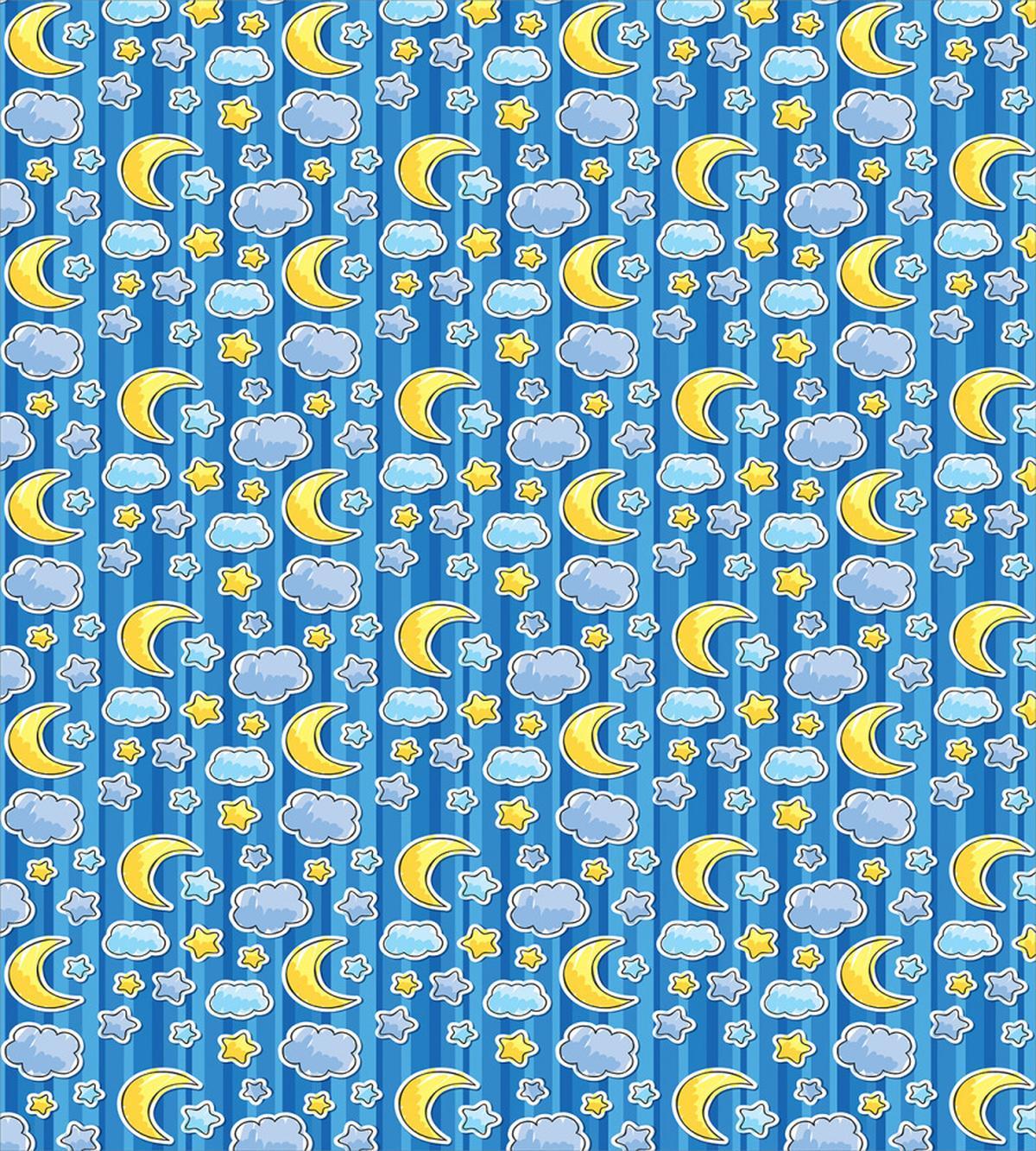 Abstract Moon and Clouds — Pattern