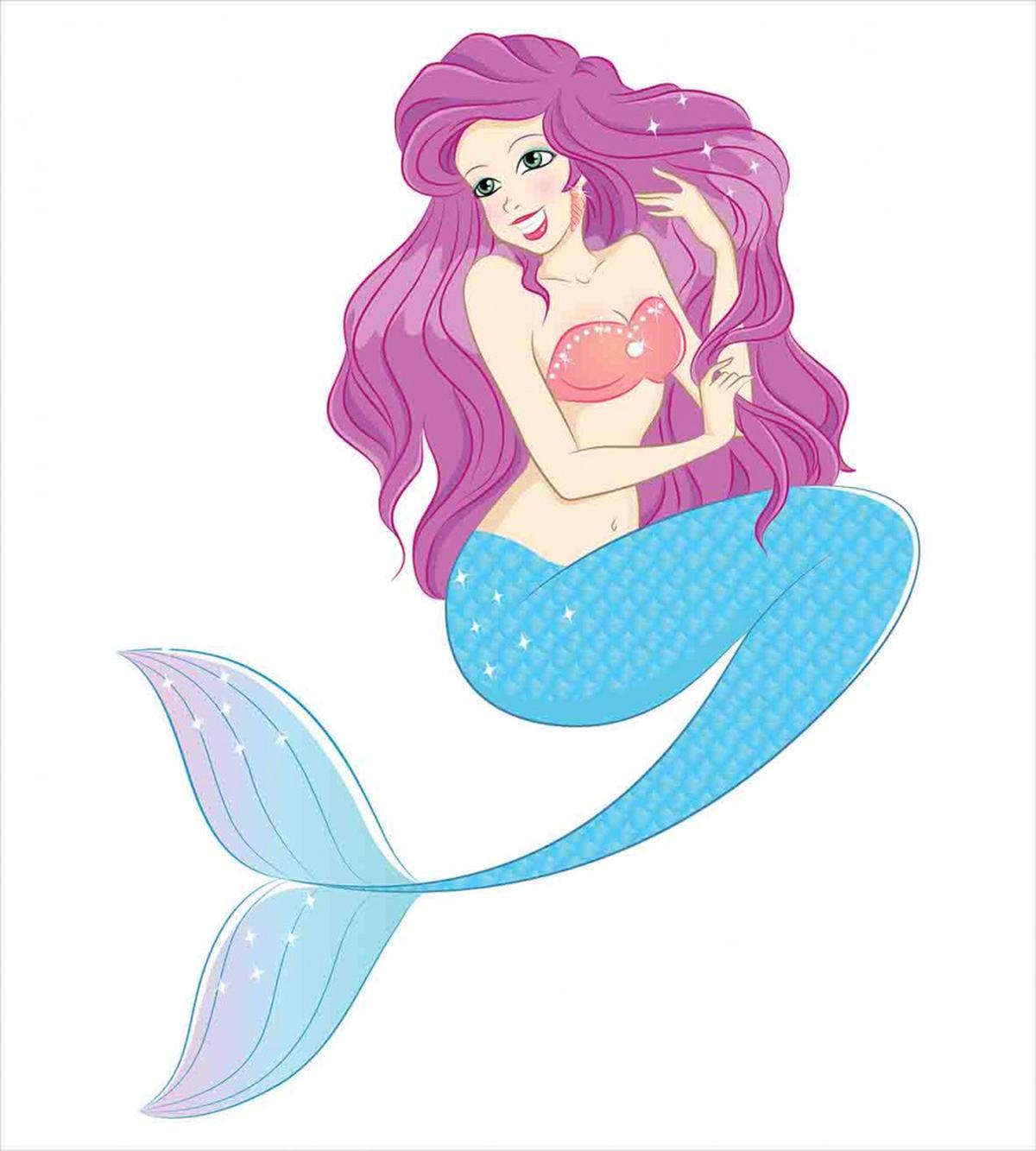Mermaid with Pink Hair — Pattern