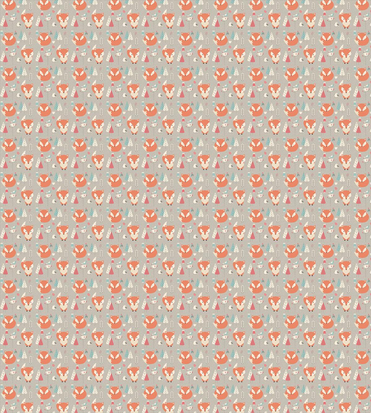 Woodland Birds and Fir Trees — Pattern